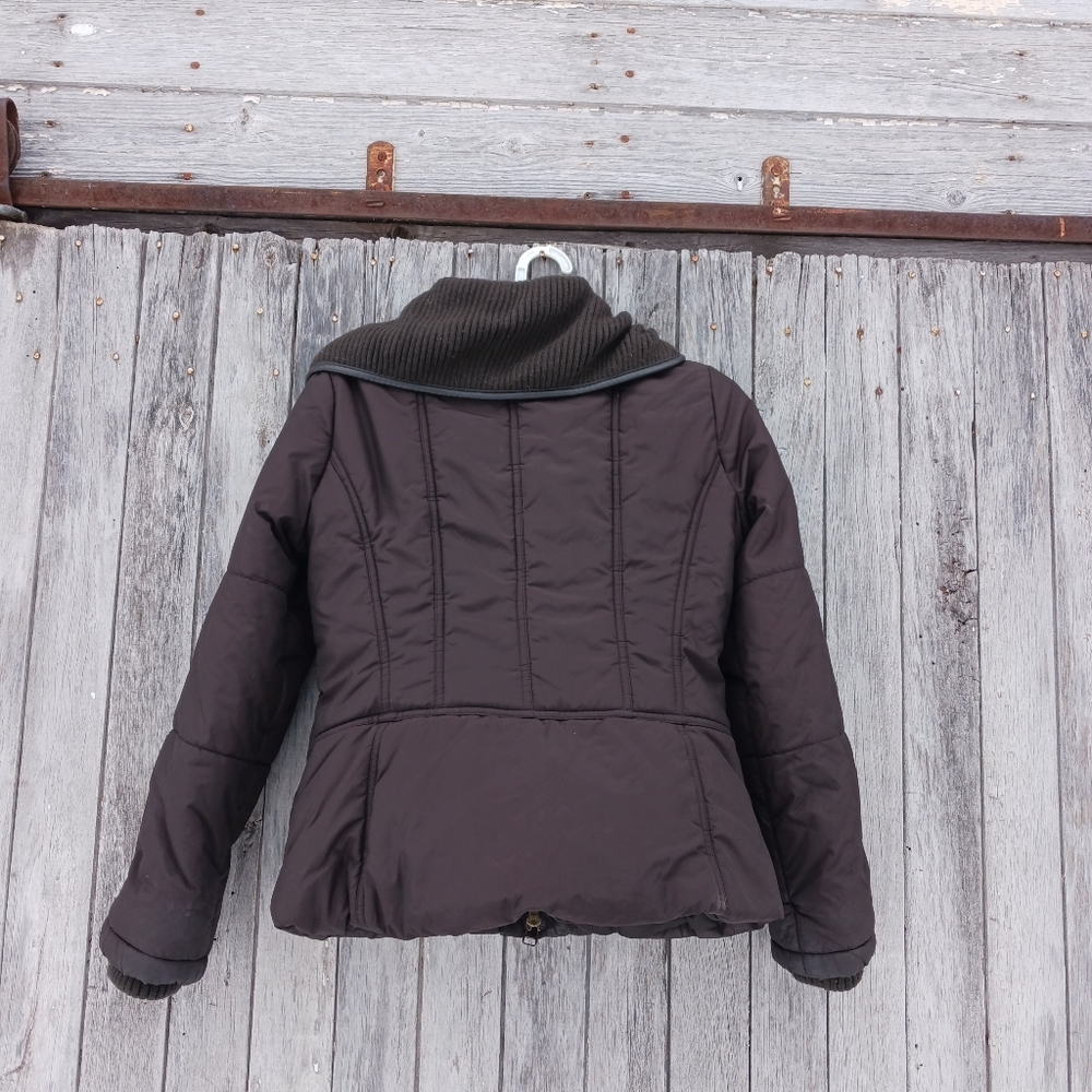 Zara Basic Size Large Puffer Jacket Wide Shawl Co… - image 5